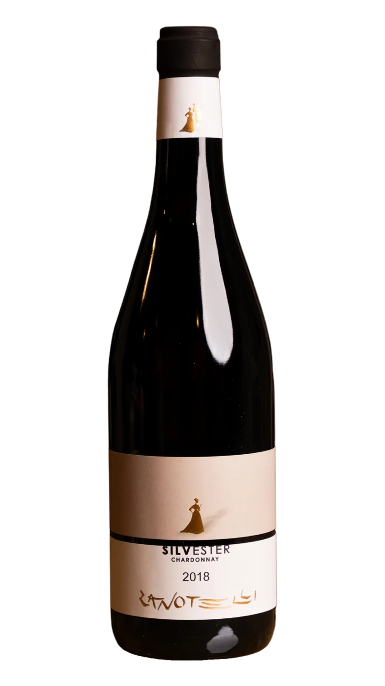 Bottiglia di Silvester Chardonnay Trentino D.O.C. dell’azienda Zanotelli